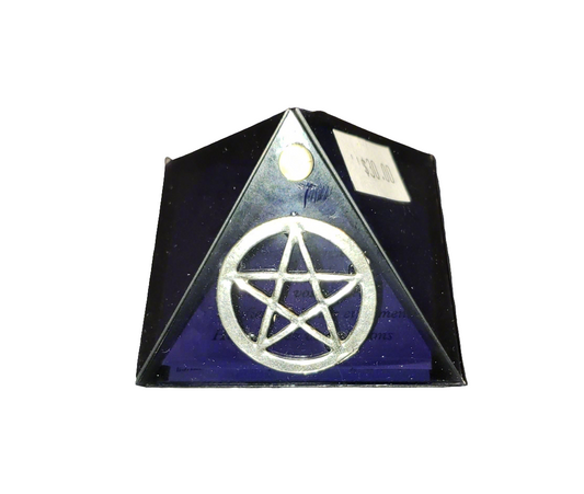 Glass Mini Pyramid with Pentacle