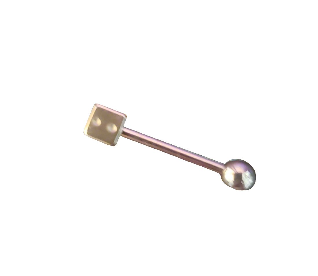 Stainless Steel 316L Dice Tongue Piercing