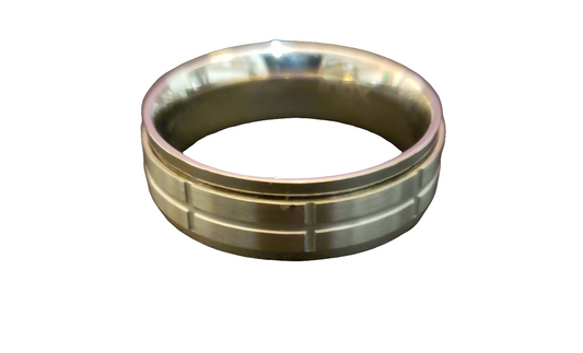 Spinner Ring Beveled Pattern