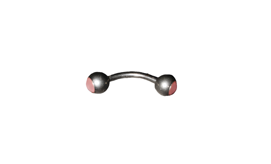 Pink Opal Steel Eye Brow Piercing