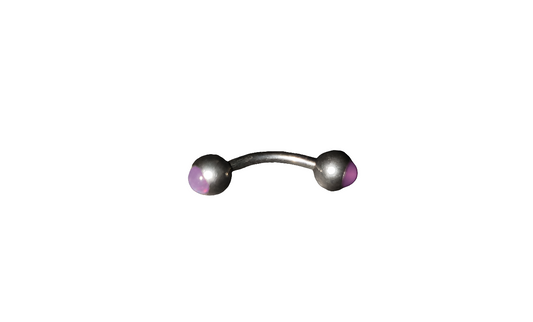 Purple Opal Steel Eye Brow Piercing