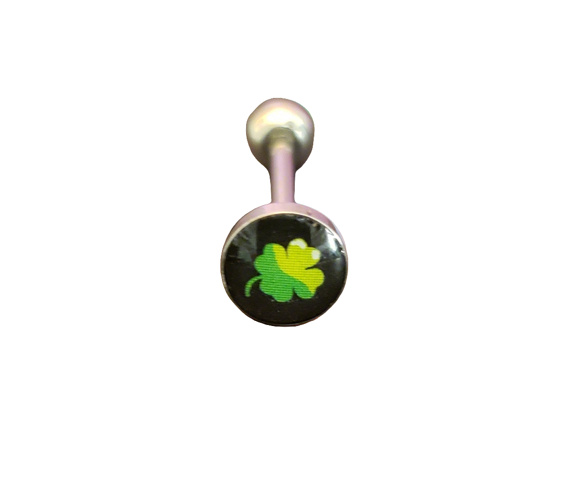 Stainless Steel 316L Lucky Clover Tongue Piercing