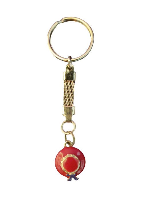 Handmade Keychain with Red Hat Charm