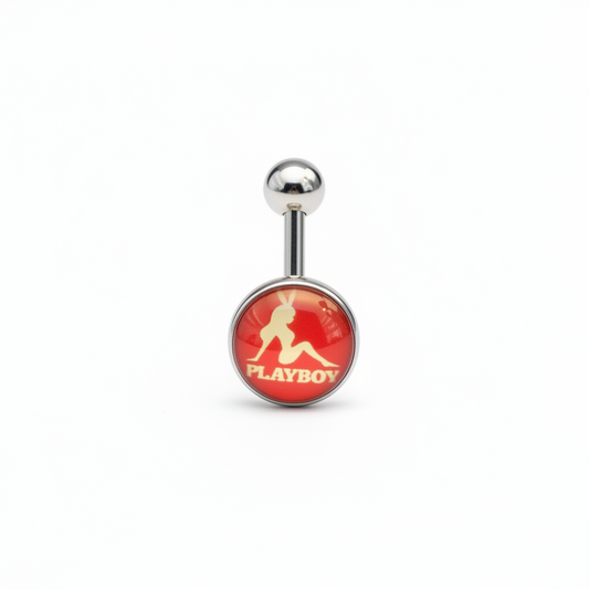 Bunny Girl tongue barbell in 316l stainless steel