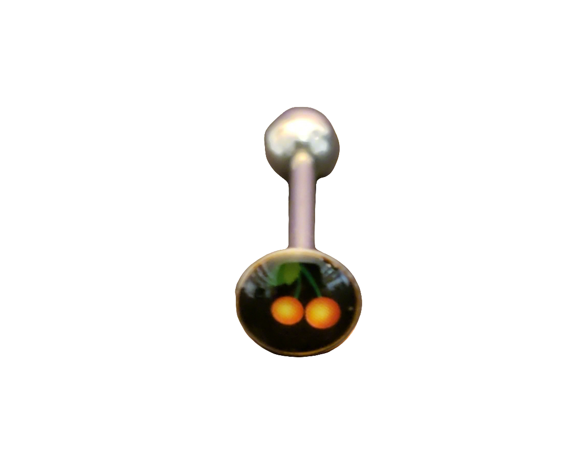 Stainless Steel 316L Cherry Tongue Piercing