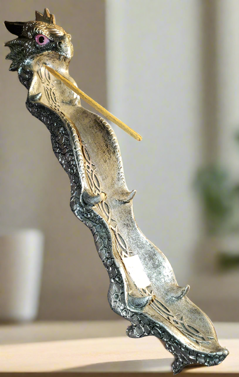 Open Jaws Dragon Incense Holder