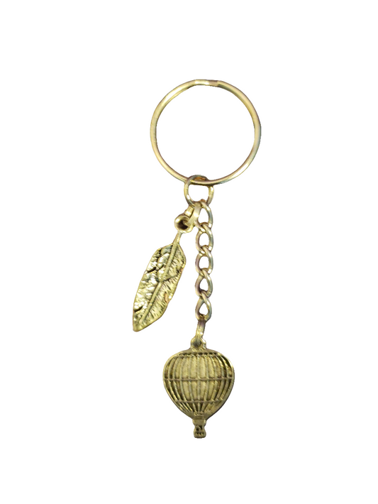 Handmade Keychain with Hot Air Balloon Charm