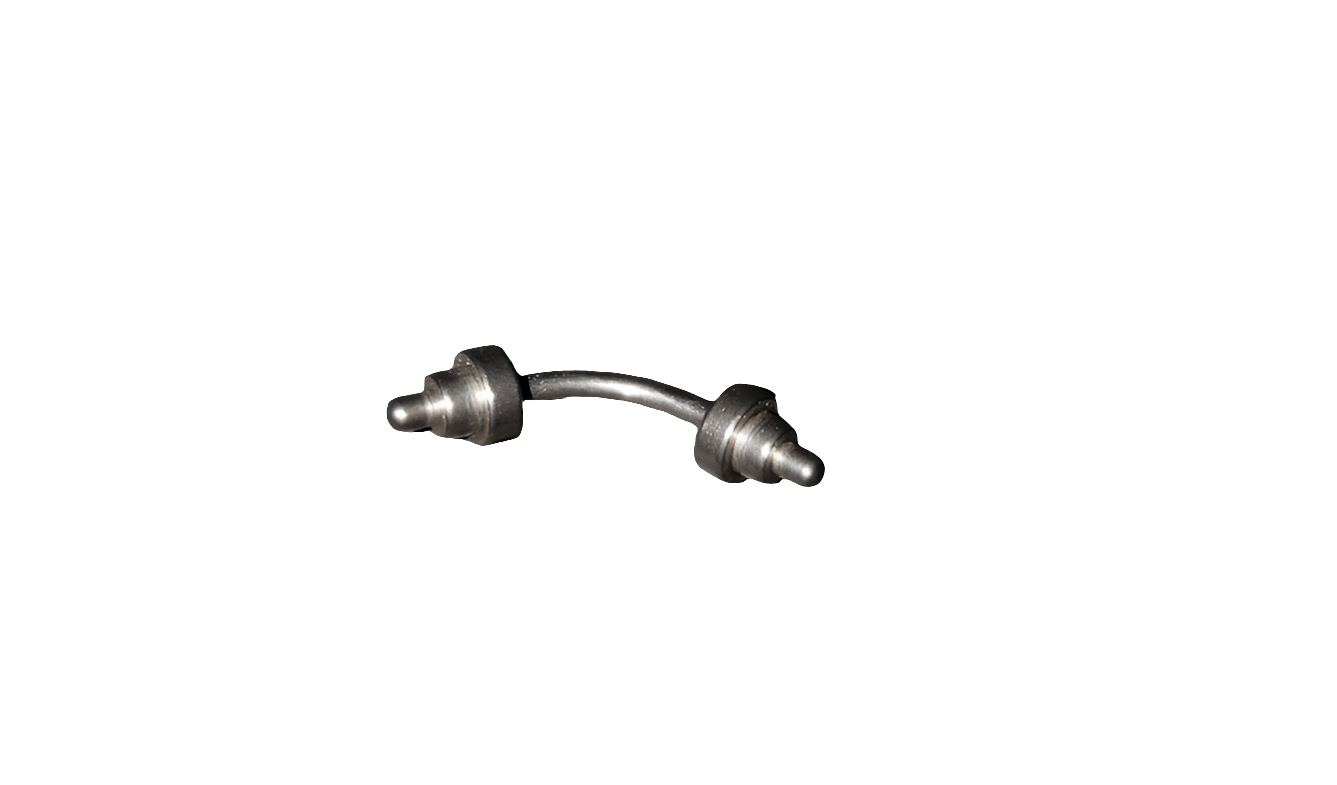 Small Barbell Cones Steel Eye Brow Piercing