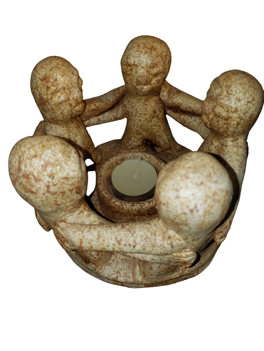 Terra Cotta Circle of Friends Tea Light