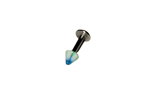 Stainless Steel Labret/Monroe Piercing with Acrylic Spike