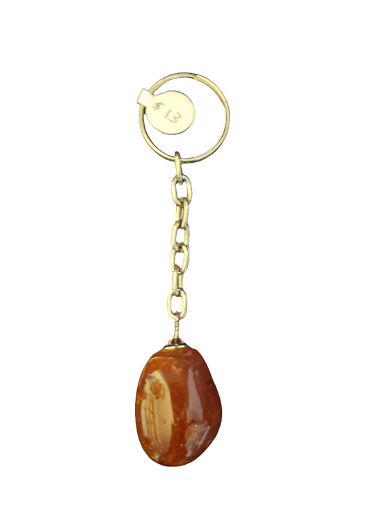 Carnelian Earth Stone Keychain