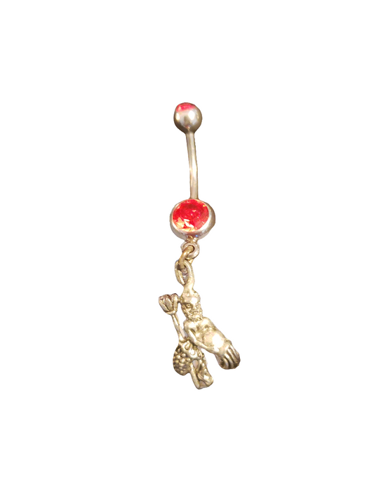 Belly Piercing Stainless Steel 316L with Dangling Aquarius Charm