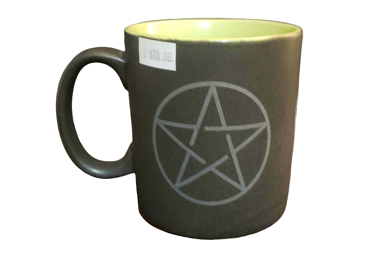 Coffee Mug with Pentagram Symbol