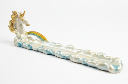 Unicorn Rainbow Incense Holder with Free Incense