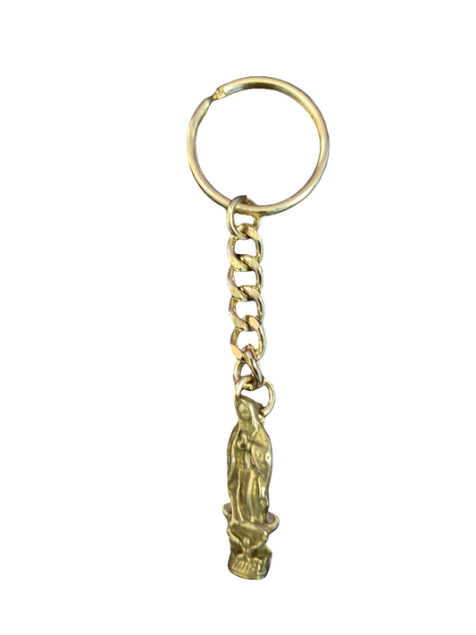Handmade Keychain with Virgin Mary Charm