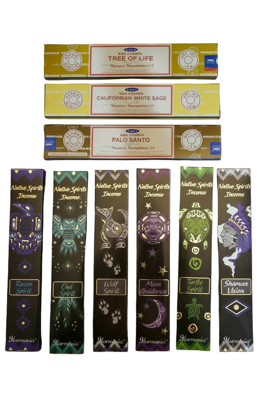 Native Spirits Incense Variety Gift Package on a white background.