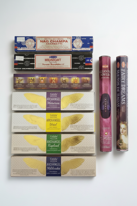 Mystic Angels Incense Variety Gift Package on a white background.