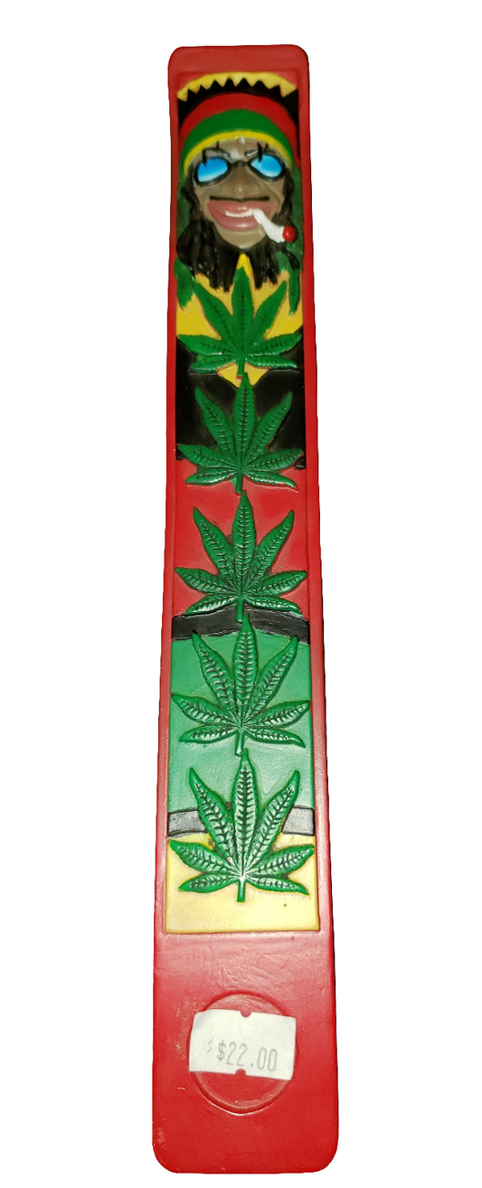 Rasta Guy Incense Holder with Leaf