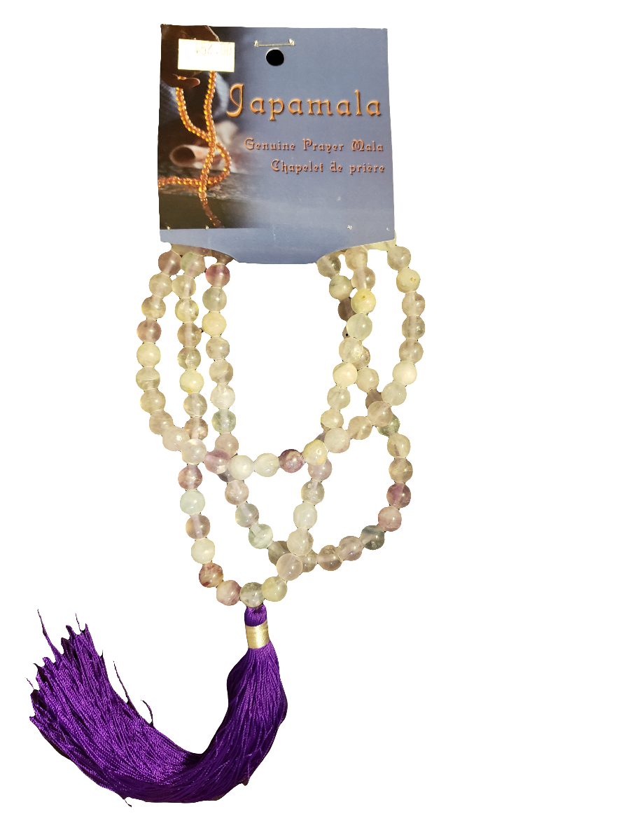 Mala with Rainbow Fluorite Beads