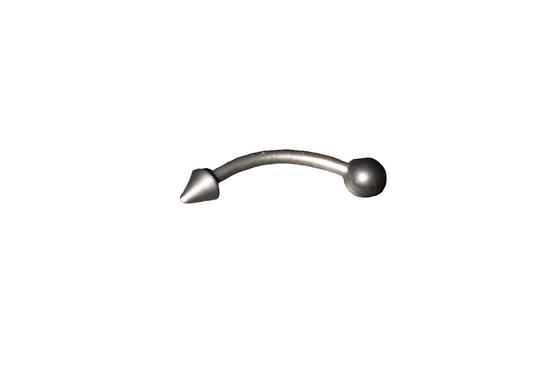 Steel Eye Brow Piercing with Ball & Spike