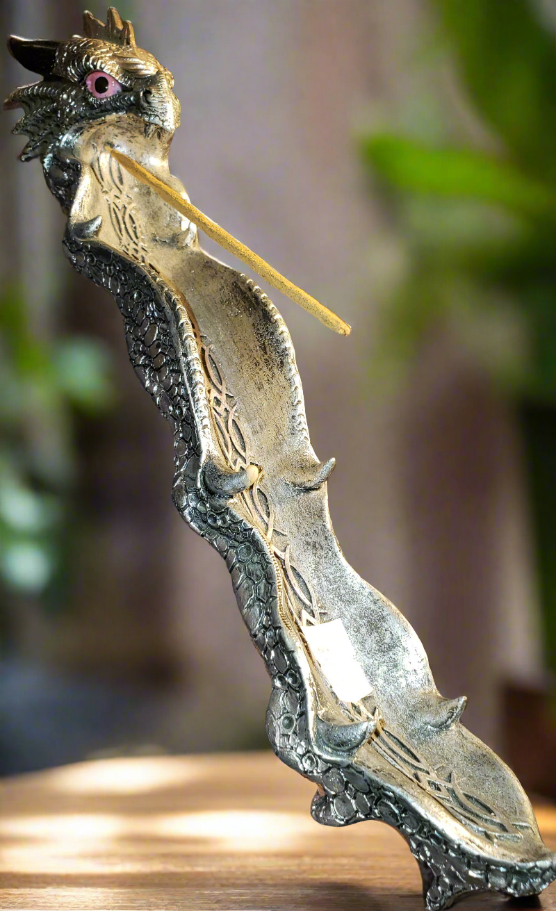 Open Jaws Dragon Incense Holder