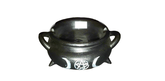 Black Cauldron Incense Burner