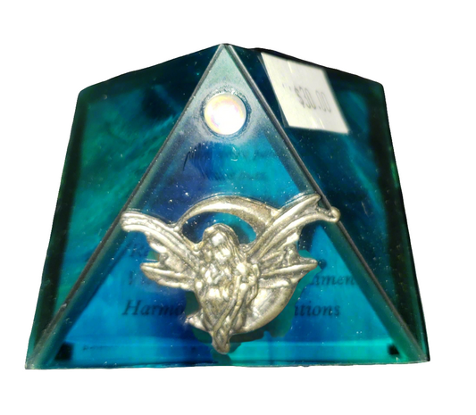 Glass Mini Pyramid Fairy on Moon