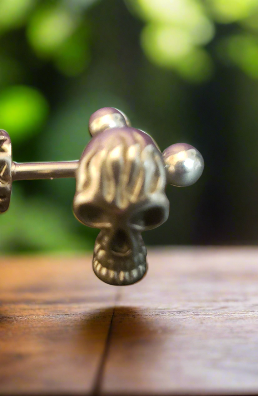 Stainless Steel 316L Skull Tongue Piercing