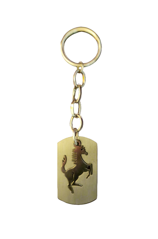 Handmade Keychain with Horse Charm