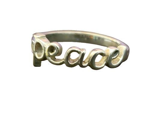 Stainless Steel "Peace" Ring