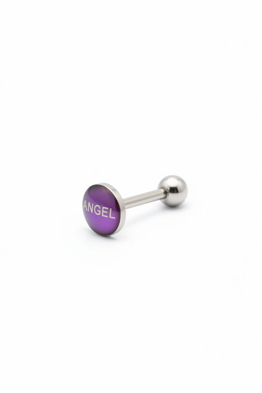 "Angel" tongue barbell in 316l  Stainless steel