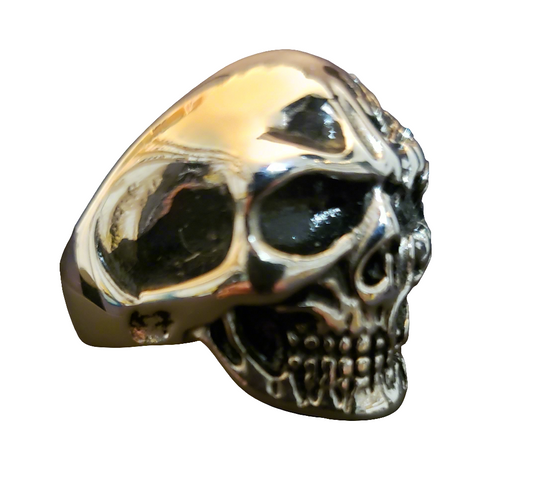 Men's Steel Walking Death Skull Ring