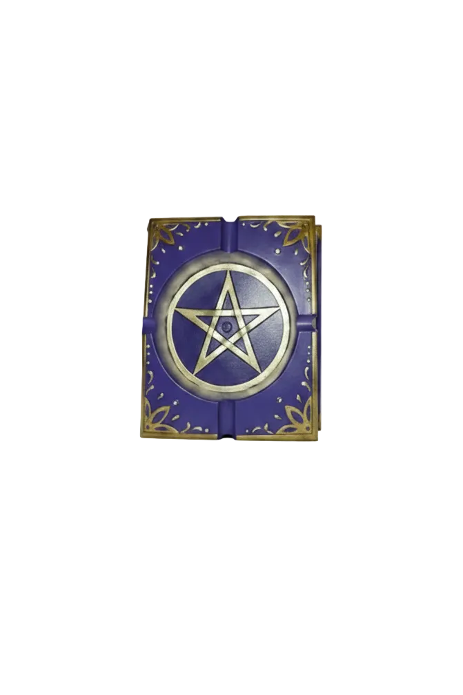 Pegan Journal Ash Tray/Incense Burner with Pentagram Star