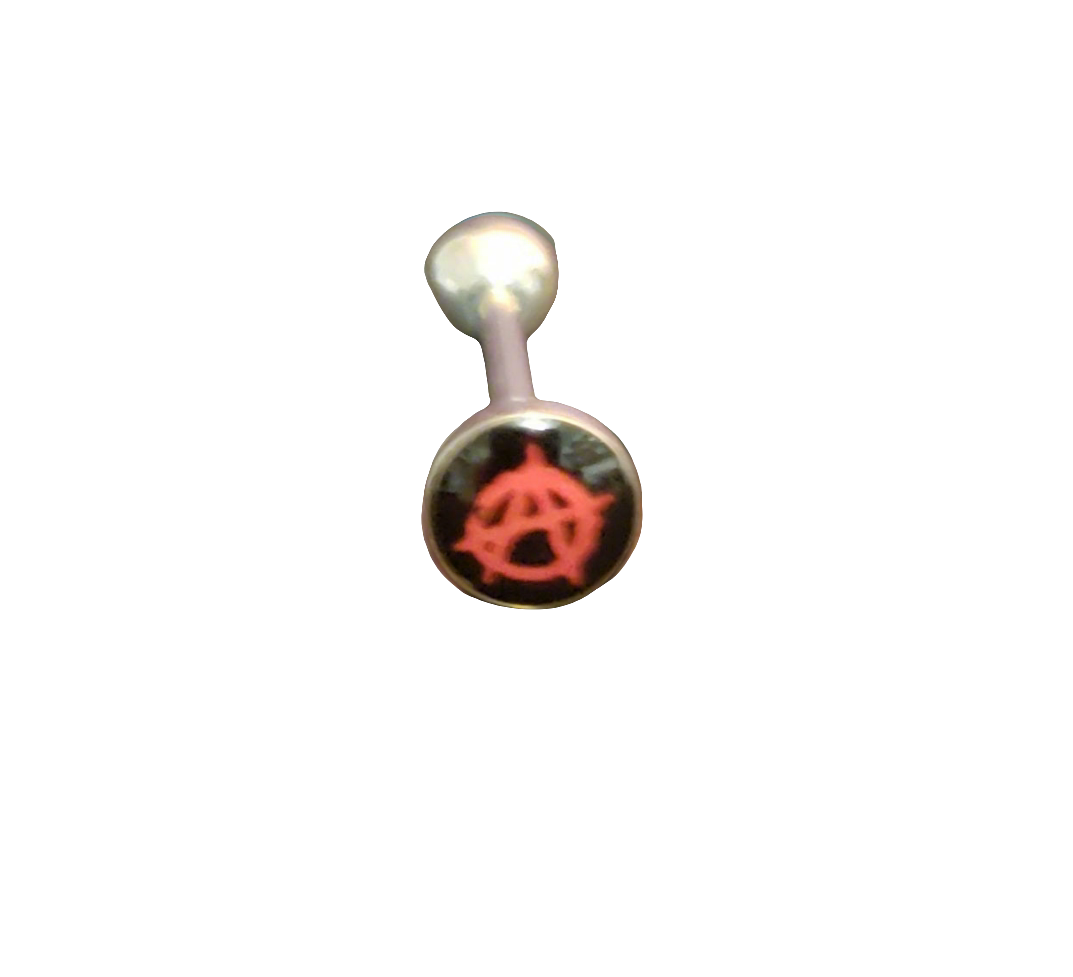 Stainless Steel 316L Anarchy Tongue Piercing