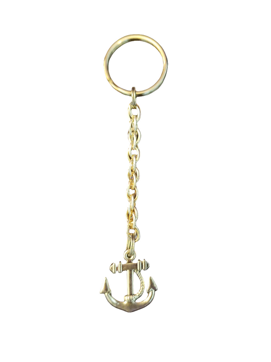 Handmade Keychain with Anchor Charm