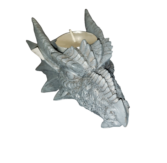 Medieval Dragon Head Tea Light Holder