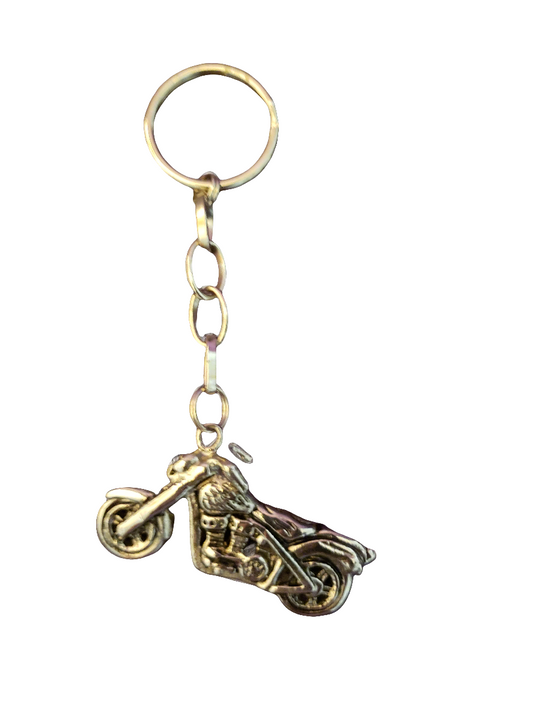 Handmade Keychain with Motorcycle Charm