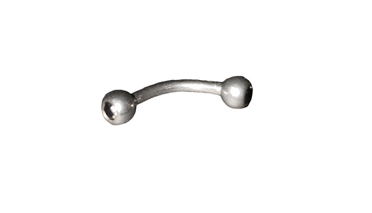 Black Crystal Steel Eye Brow Piercing